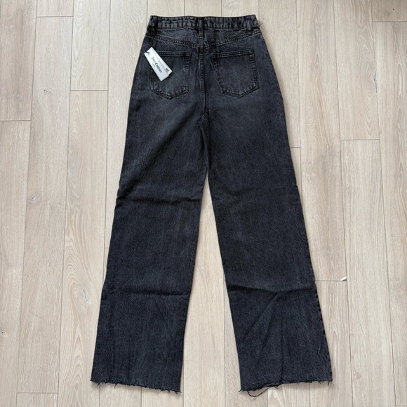 NWT Juicy Couture Wide Leg Jeans in Black Wash Women’s Size 29 - Picture 4 of 15